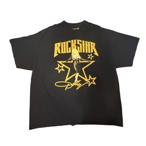 Dolly Parton‎ Rockstar Graphic T-Shirt Black 2X Large Adult Cotton Tee